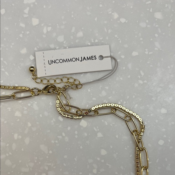 Uncommon James Intertwined Chain & Heart Necklace, NWT, Gold - Picture 2 of 5